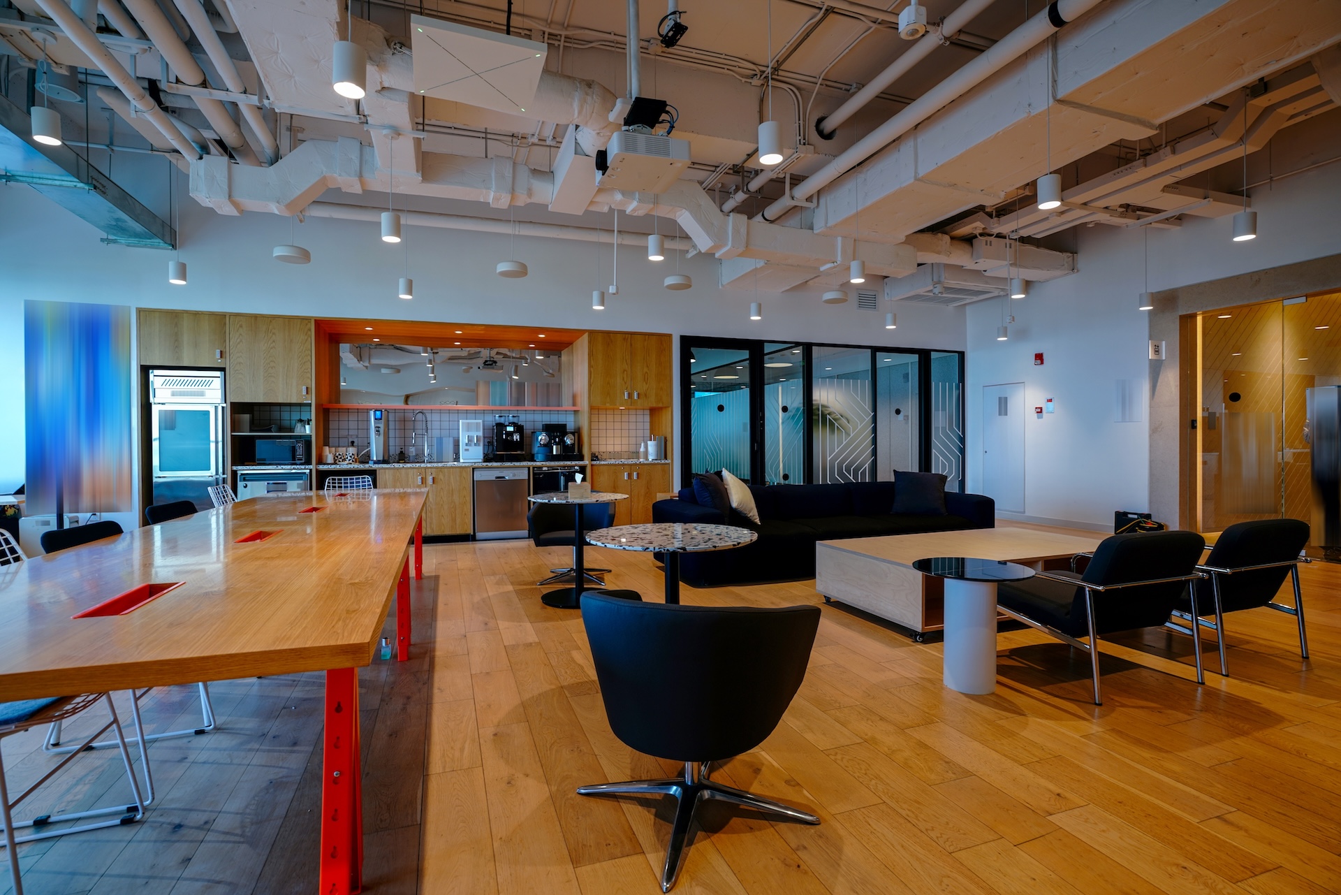 Interior of modern empty office building. Public office lobby.